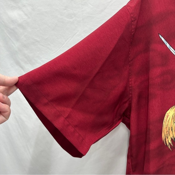 J/E/T STRTWR Jet Streetwear Vintage Anime Button Down Shirt Size XL - Picture 5 of 5